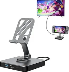 0205 Switch 2用ドック 充電スタンド新登場-カバーの取り外し不要Lwuckbarrt Switch & Switch 有機EL用 TV出力対応 4K HDM NABI_921
