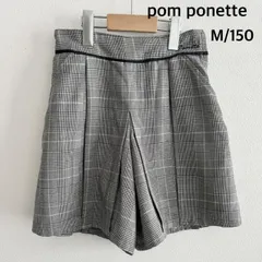 【新品】pom ponette　ポンポネット　キュロット　M/150   ウエストアジャスターゴム　お出掛け　可愛い　送料込み  3407926