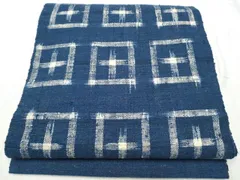 平和屋着物●八寸名古屋帯　紬地　絣文様　正絹　逸品　CABD0604hy
