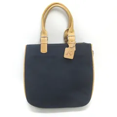 K■キタムラ/kitamura キャンバストートバッグ ハンドバッグ 紺 BAG LADIES■63【中古】