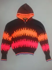 Fアウタースタッフ バラエティ フード ニット ジップアップ