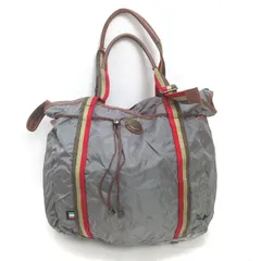 H■オロビアンコ/Orobianco ナイロントートバッグ ビジネス BAG 灰色/MENS■69【中古】