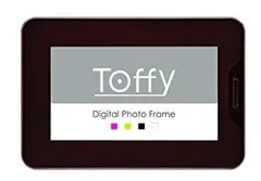 【中古】 Toffy 7インチ液晶 インテリア デジタルフォトフレーム ショコラブラウン DP02-70-CBR
