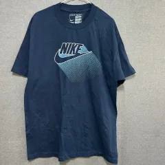 メンズ NIKE 半袖 Tシャツ ネイビー ドット ロゴ L