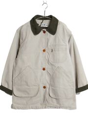 【お得なクーポン配布中!】 90s エルエルビーン ダック ハンティング ジャケット レディース S / オールド カバーオール フィールド ハーフ コート 脱着 中綿 ライナー