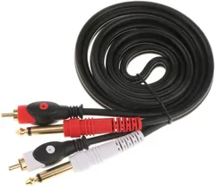 楽器用 オーディオケーブル 6.5mm RCA 変換 1.5m