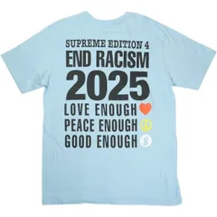 Size【L】 SUPREME シュプリーム ×GOODENOUGH 25SS End Racism Tee Powder Blue Tシャツ 水色 【中古品-良い】 20835931