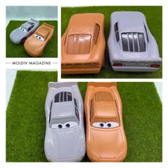【新品】カーズミニカー下地処理状態のマックィーン(泥んこ)マックイーン２台セット