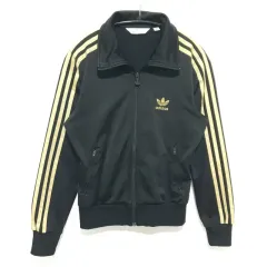 アディダス レディース ファイヤーバード トラックジャージ ジャージ 黒/ゴールド 95_M1232