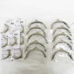 裁縫道具 大量17点セット ハンドメイド資材 まとめ売り がま口 口金 各種 アーチ型 12.5cm INAZUMA BK-673 アンティークゴールド 未使用品