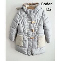 Boden　ミニボーデン　うさぎフードのダッフルコート 122cm 水玉　裏地あり　お出掛け　秋冬　可愛い　送料込み 3407939