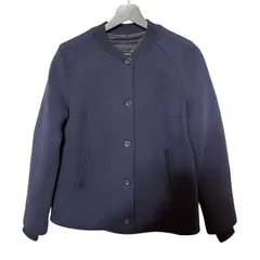 C428 Le Verseaunoir（ル・ヴェルソー・ノアール）キルティングジャケット ノーカラージャケット イタリア製 スタジャン ネイビー