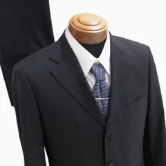 ◇BURBERRY BLACKLABEL シングルスーツ super 100's 上下 セットアップ ブラック チェック柄 バーバリー ブラックレーベル