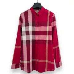 極美品 BURBERRY バーバリー シャツ ノバチェック ピンク サイズM