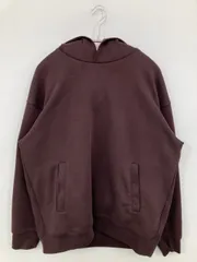 UNIQLO:C パーカー L ブラウン コットン スウェット 無地 プルオーバー 長袖