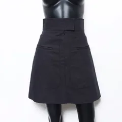 Christian Dior クリスチャンディオール スカート Size:34 コットン ポケット ミニ 台形【中古】