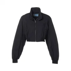 PRADA プラダ ジャケット Size:38　コットン ショート丈 クロップド バッグトライアングルロゴ【中古】のサムネイル