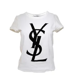 YVES SAINT LAURENT イヴ・サンローラン 半袖Ｔシャツ S ロゴ コットン【中古】