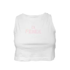 FENDI フェンディ タンクトップ クロップド キッズ ノースリーブ 12 ロゴ チビT【中古】のサムネイル