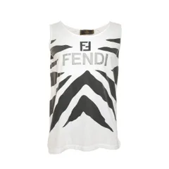 FENDI フェンディ タンクトップ コットン ノースリーブ ロゴ【中古】のサムネイル