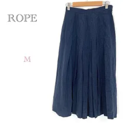 ◇ロペ【M】ロング丈フレアスカート ドット柄 カジュアル 可愛い チャックあり