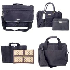 Men's Bag Set of 6 (Briefcase, Tote, Boston Bag, Clutch Bag) - Mostly Black - A1223