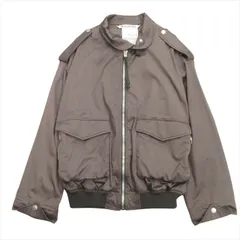 24ss アクネ ストゥディオズ Acne Studios サテン ボンバー ジャケット SATIN BOMBER JACKET ブルゾン フライト ミリタリー 44 グレー メンズ