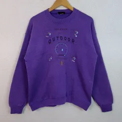 90s Coleman コールマン スウェット ロゴプリント パープル Lサイズ メンズ 古着 アウトドア アメカジ ストリート