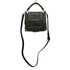 ザラ ZARA 2WAY スタッズ レザー ハンド ショルダーバッグ Y2K レディース 表記無 