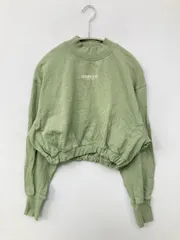 VER スウェット S ライトグリーン コットン スウェット ワンポイント ブランドロゴ 長袖