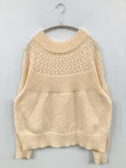 URBAN RESEARCH ニット/セーター Free アイボリー 無地 ミドル丈 長袖 ボートネック