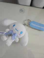 サンリオ シナモロール ぬいぐるみ キーホルダー (チェックリボン)