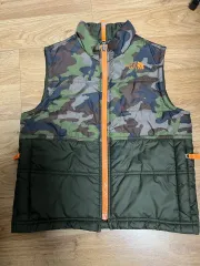 THE NORTH FACE ザノースフェイス キッズ カモフラ リバーシブルダウンベスト