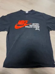 ナイキ STUSSY コラボ 半袖 Tシャツ ブラック