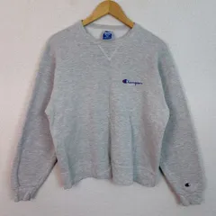 90s Champion チャンピオン スウェット ロゴ刺繍 ライトグレー Mサイズ メンズ 古着 アメカジ ストリート