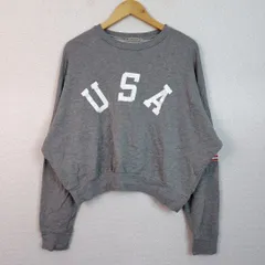 Classical Elf クラシカルエルフ スウェット USAロゴプリント グレー M-Lサイズ レディース 古着 ストリート カジュアル オーバーサイズ