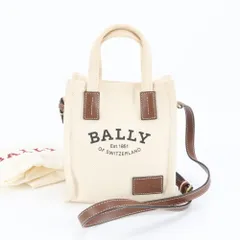 極美品 バリー ミニ クリスタリア レザー キャンバス 2WAY ショルダーバッグ 斜め掛け ハンド レディース MEM DK3-4【中古】