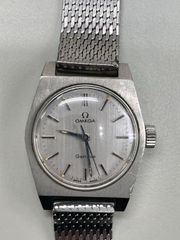 OMEGA オメガ Geneve 手巻 稼働 レディース腕時計 グリーン革ベルト