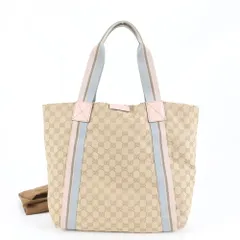 美品 グッチ GGキャンバス 189669 トート バッグ 肩掛け ショルダー ハンド A4 レディース MRM DL2-9【中古】