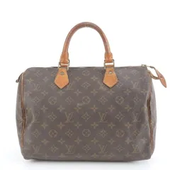 ルイヴィトン モノグラム スピーディ 30 ミニ ボストン M41526 レザー ハンドバッグ トート ブラウン レディース EEE DL41-9【中古】