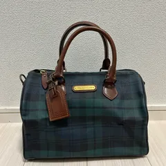 ポロラルフローレン メンズ レディース ミニボストンバッグ ハンドバッグチェック柄