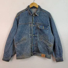 90s デニムジャケット Gジャン 無地 ライトブルー Mサイズ メンズ 古着 アメカジ ストリート　ブルゾン