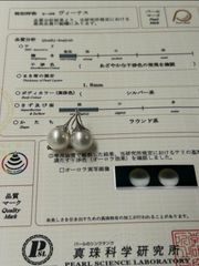 真科研フェニックス 希少 大珠白蝶真珠 16mm K18フープピアス 