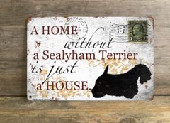 【Sealyham Terrier/シーリハム・テリア】 メタルプレート メッセージ 犬 雑貨 グッズ アート ポスター おしゃれ インテリア 壁飾り アンティーク風  416