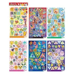 [6種 各1枚セット] 尾上萬 シール ポケットモンスター ポケモン キラッと 6柄 かわいい キャラクター シール キラッとシール ホログラム 6種 各1枚 セット