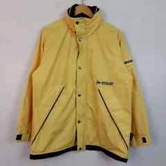 DUNLOP MOTORSPORT ダンロップモータースポーツ ブルゾン ロゴプリント イエロー Mサイズ レディース 古着 スポーツMIX レトロ アメカジ オーバーサイズ
