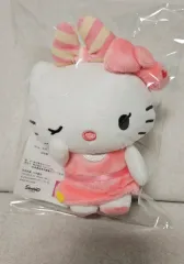 ウィンクハローキティぬいぐるみキーホルダー