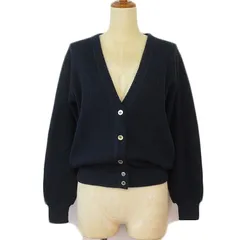 アーノルドパーマー Arnold Palmer ヴィンテージ カーディガン ニット Vネック ウール混 M 紺 ネイビー