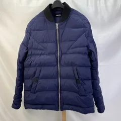 01w-6209 ディーゼル DIESEL   MA-1 Down Jacket ダウンジャケット  ネイビー  サイズL  メンズ  アウター  ナイロン  【中古品】