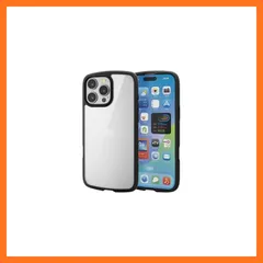 【新品】 エレコム iPhone 16 Pro Max ケース クリア 耐衝撃 衝撃吸収 フレームカラー ハイブリッド ワイヤレス充電 薄型 軽量 ストラップホール 全周エアークッション ストラップホルダーシート付 ブラック PM-A24DTSLFCBK 0